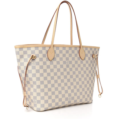 Louis Vuitton Damier Azur Neo Neverfull MM Rose Ballerine 4 of 10