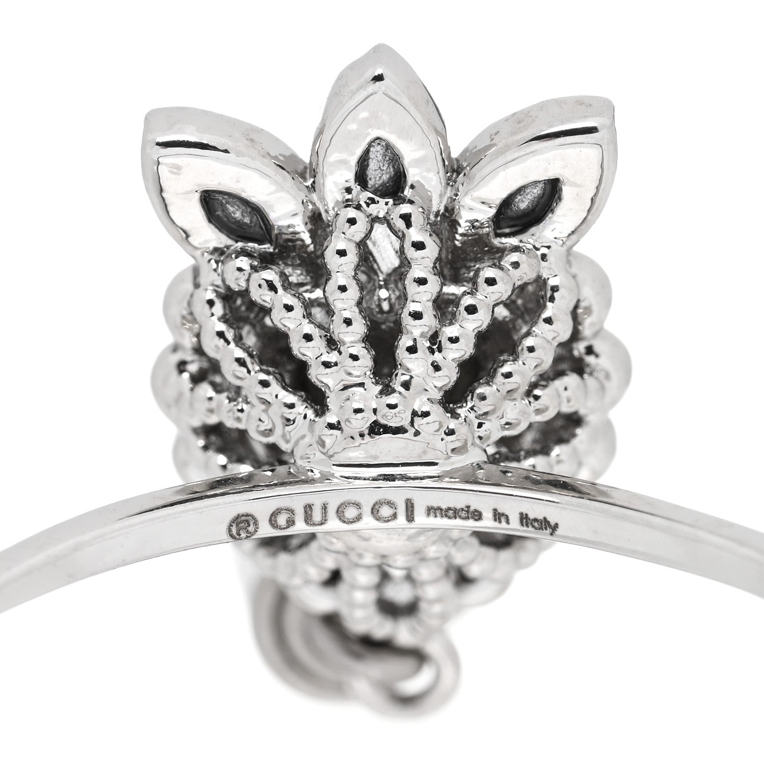 Gucci Metal Crystal Resin Lovelight Ring 50 5.5 4 of 4