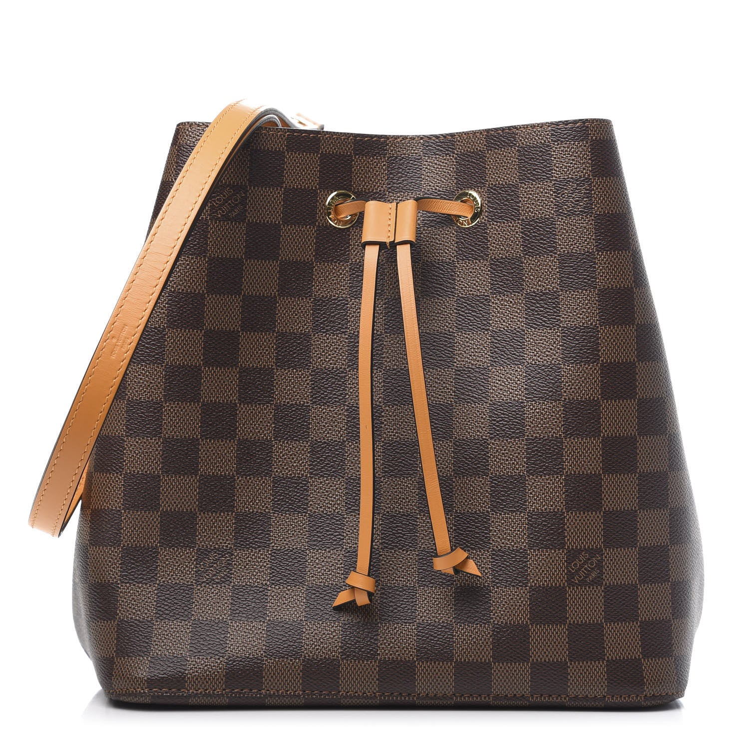 Louis Vuitton Damier Ebene Neonoe MM Safran 1 of 10