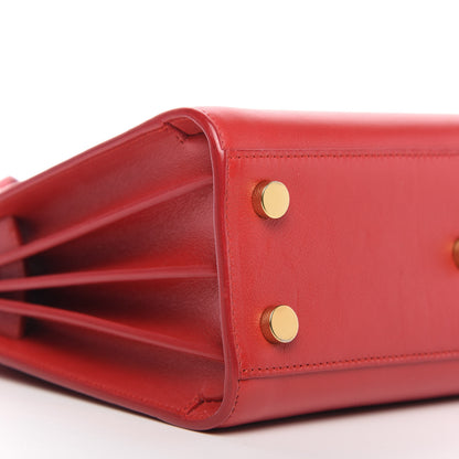 Saint Laurent Calfskin Nano Sac De Jour Lipstick Red 6 of 9