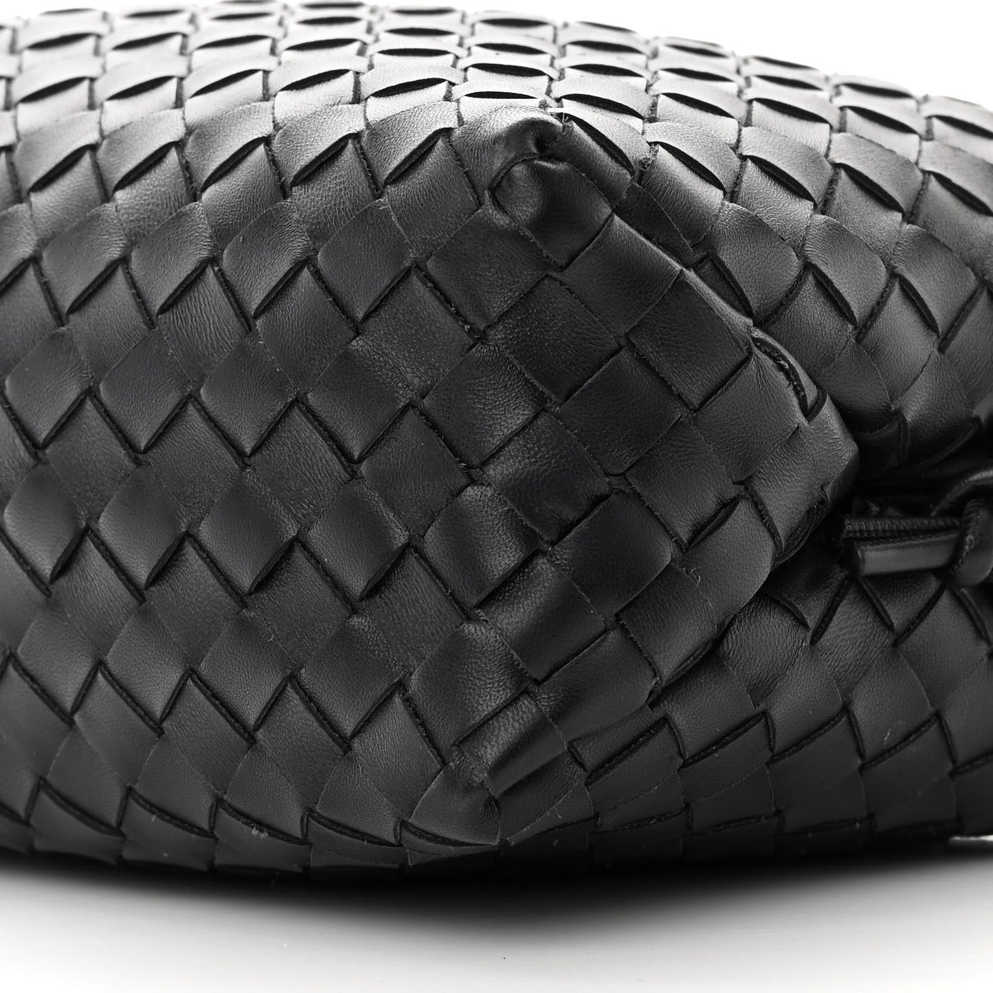 Nappa Intrecciato Medium Loop Camera Bag Black