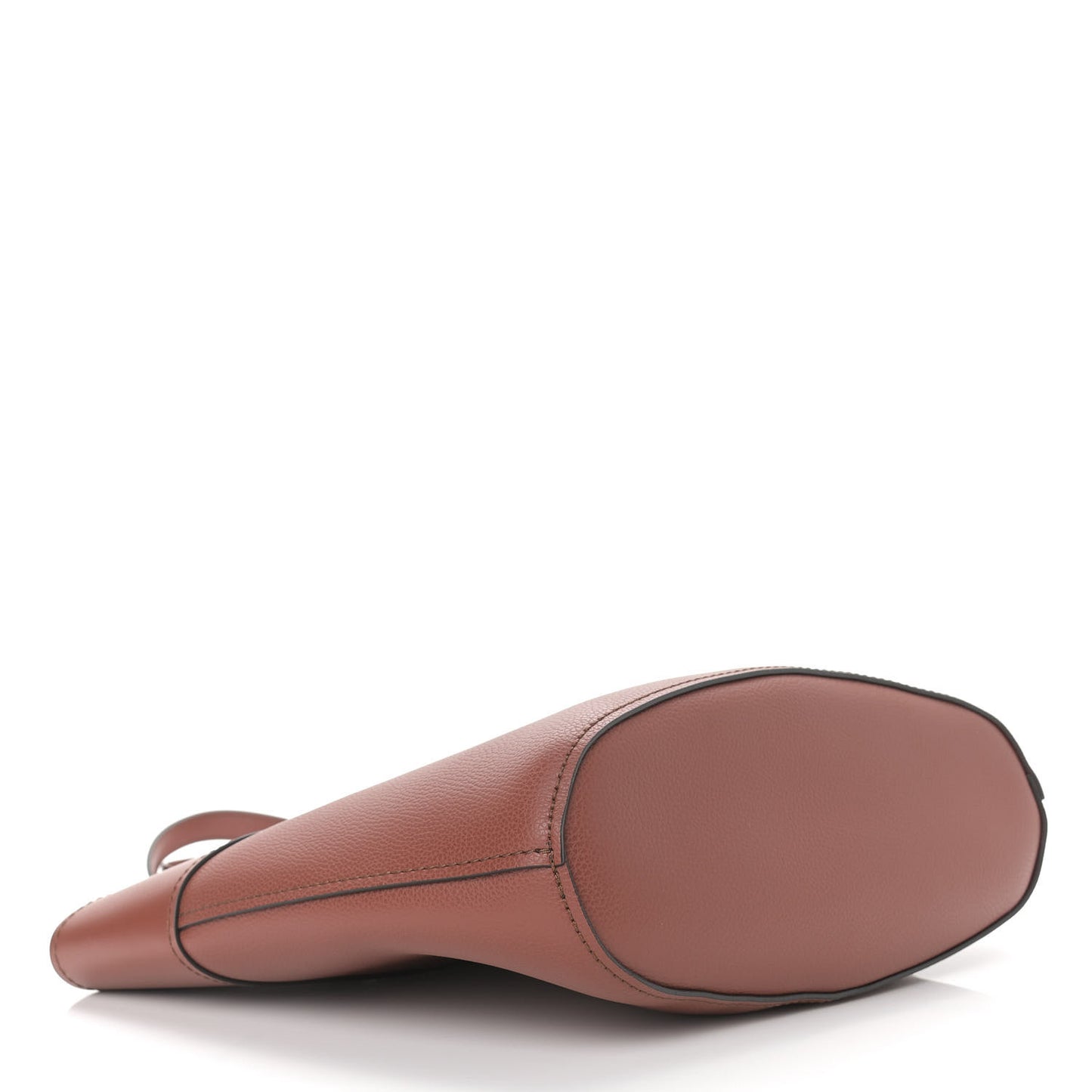 Smooth Grained Calfskin Medium Aby Tote Sepia Brown