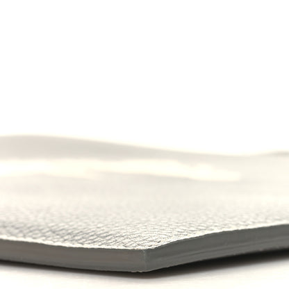 Christian Dior Grained Calfskin 1947 Signature A5 Pouch Grey White 10 of 11