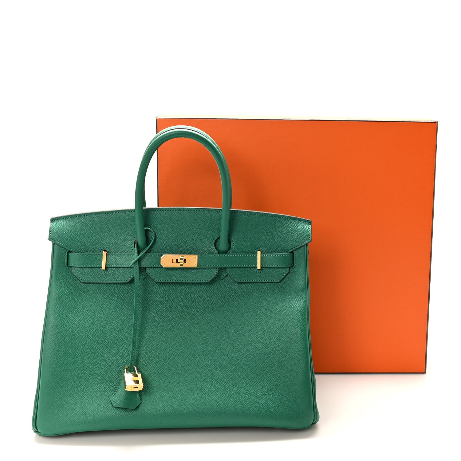 Hermes Epsom Birkin 35 Vert Vertigo 12 of 12