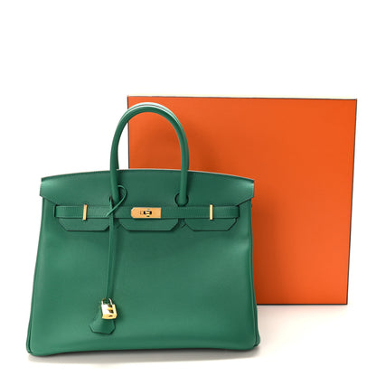 Hermes Epsom Birkin 35 Vert Vertigo 12 of 12
