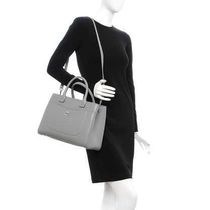 Chanel Grained Calfskin Small Neo Executive Shopper Tote Grey 2 of 8