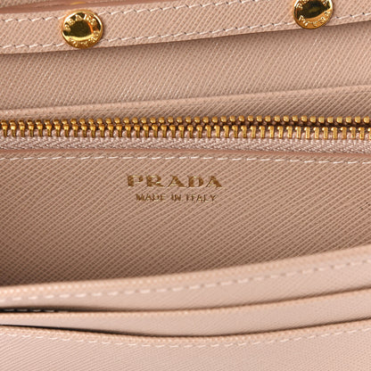 Prada Saffiano Metal Oro Chain Wallet Cammeo 7 of 9