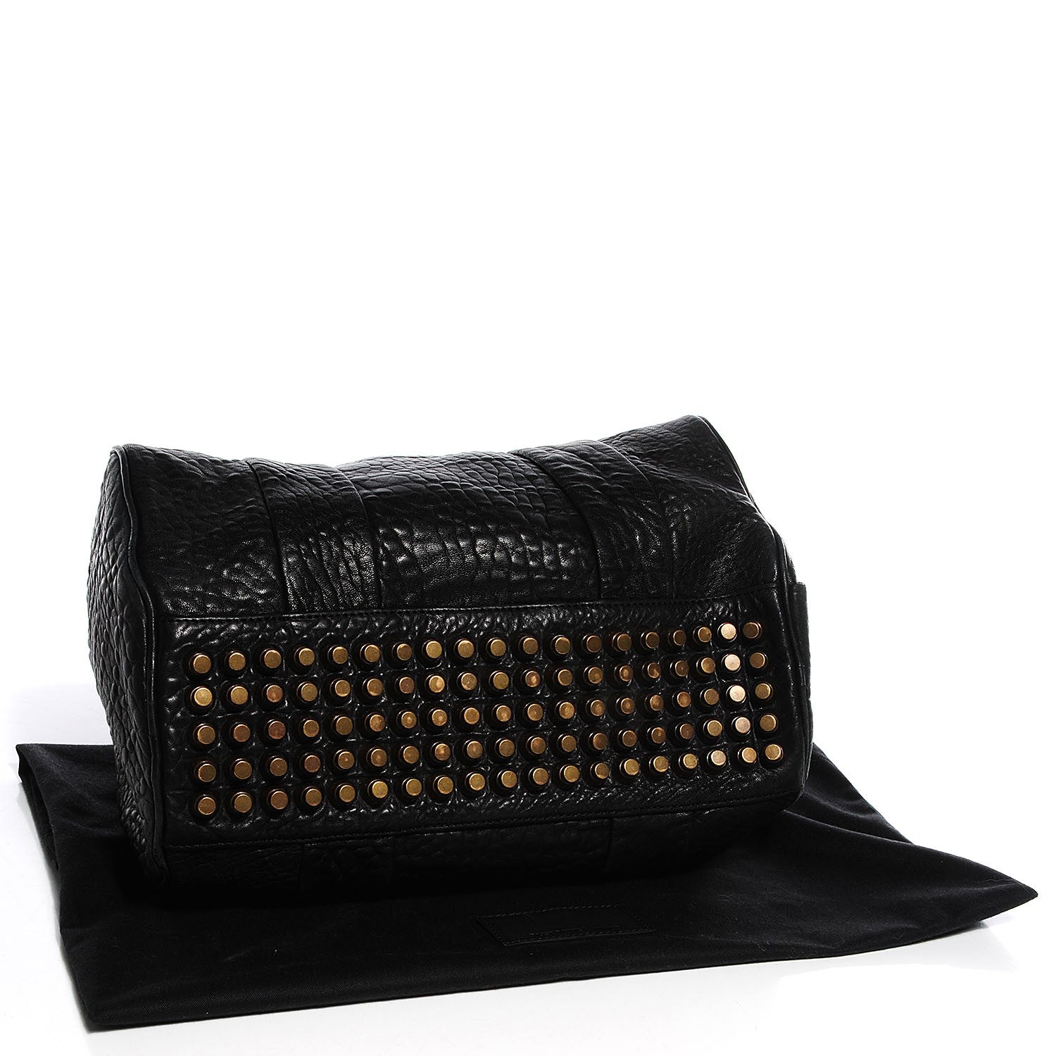Alexander Wang Pebbled Lambskin Rocco Black Antique Brass Hardware 4 of 6
