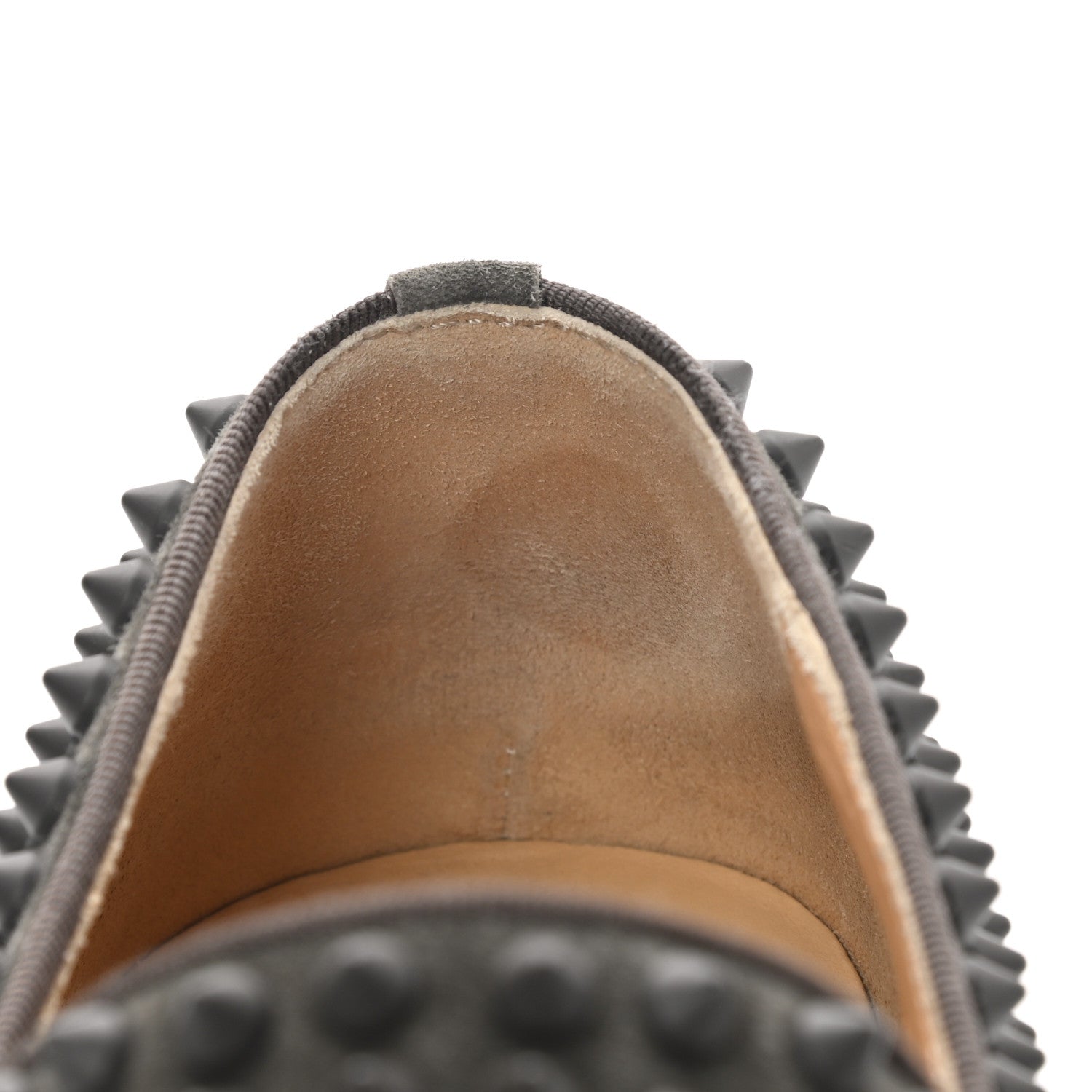Christian Louboutin Veau Velours Spikes Mens Roller Boat Flat 40 Ombre 11 of 13