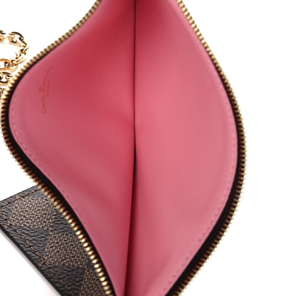 Louis Vuitton Damier Ebene Studded Pochette Felicie Chain Wallet 7 of 13