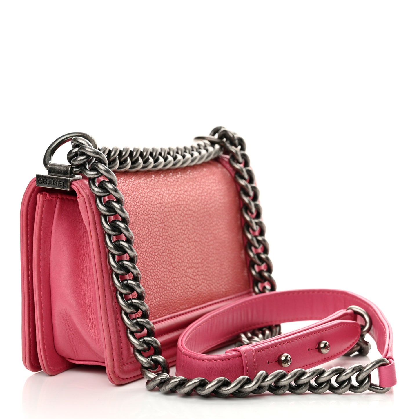 Galuchat Stingray Small Boy Flap Pink