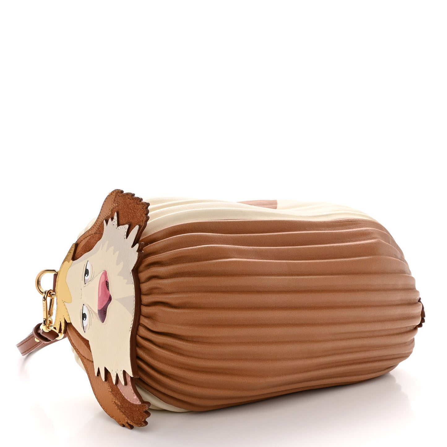 X HOWLS MOVING CASTLE Lambskin Pleated Heen Bracelet Pouch Shoulder Bag
