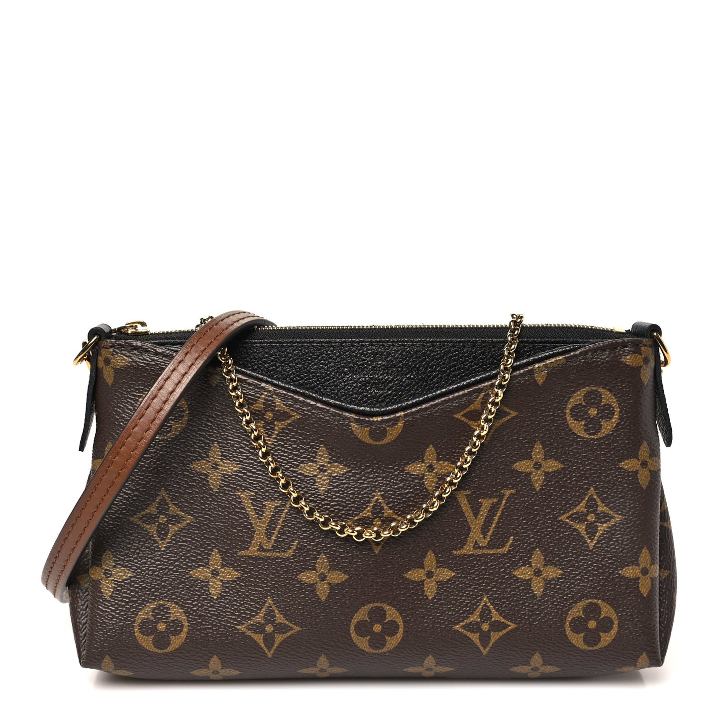 Monogram Pallas Clutch Black