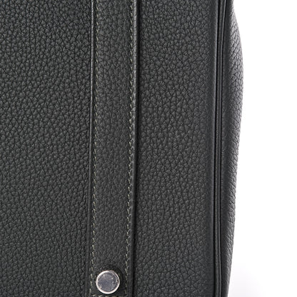 Hermes Togo Horseshoe Birkin 35 Vert Cypress Anemone 32 of 33