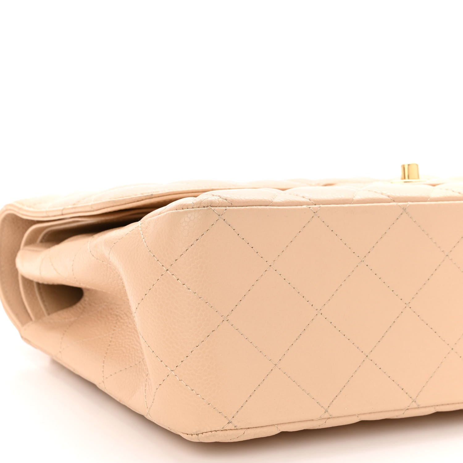 Chanel Caviar Quilted Jumbo Double Flap Beige Clair 8 of 13