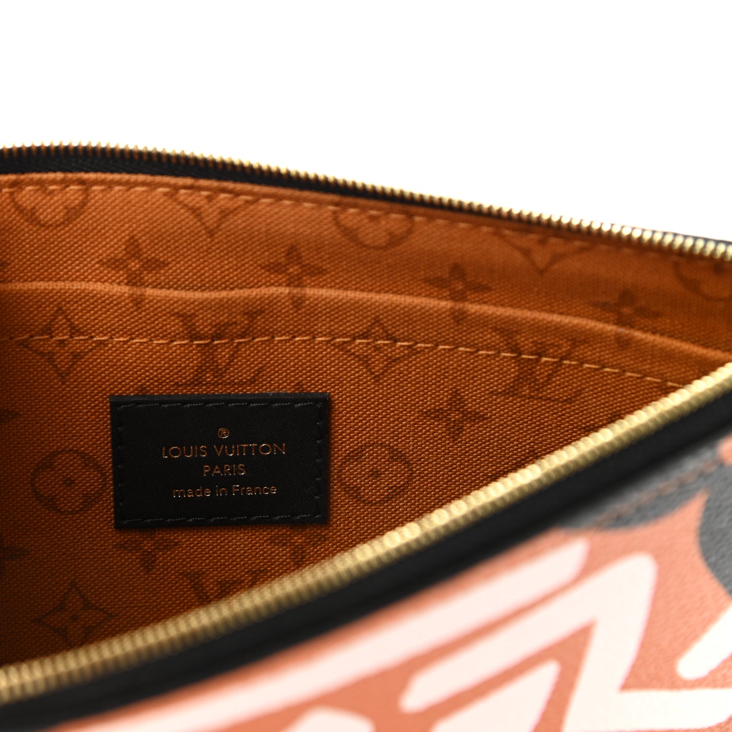 Monogram Giant Crafty Neverfull MM GM Pochette Creme Caramel