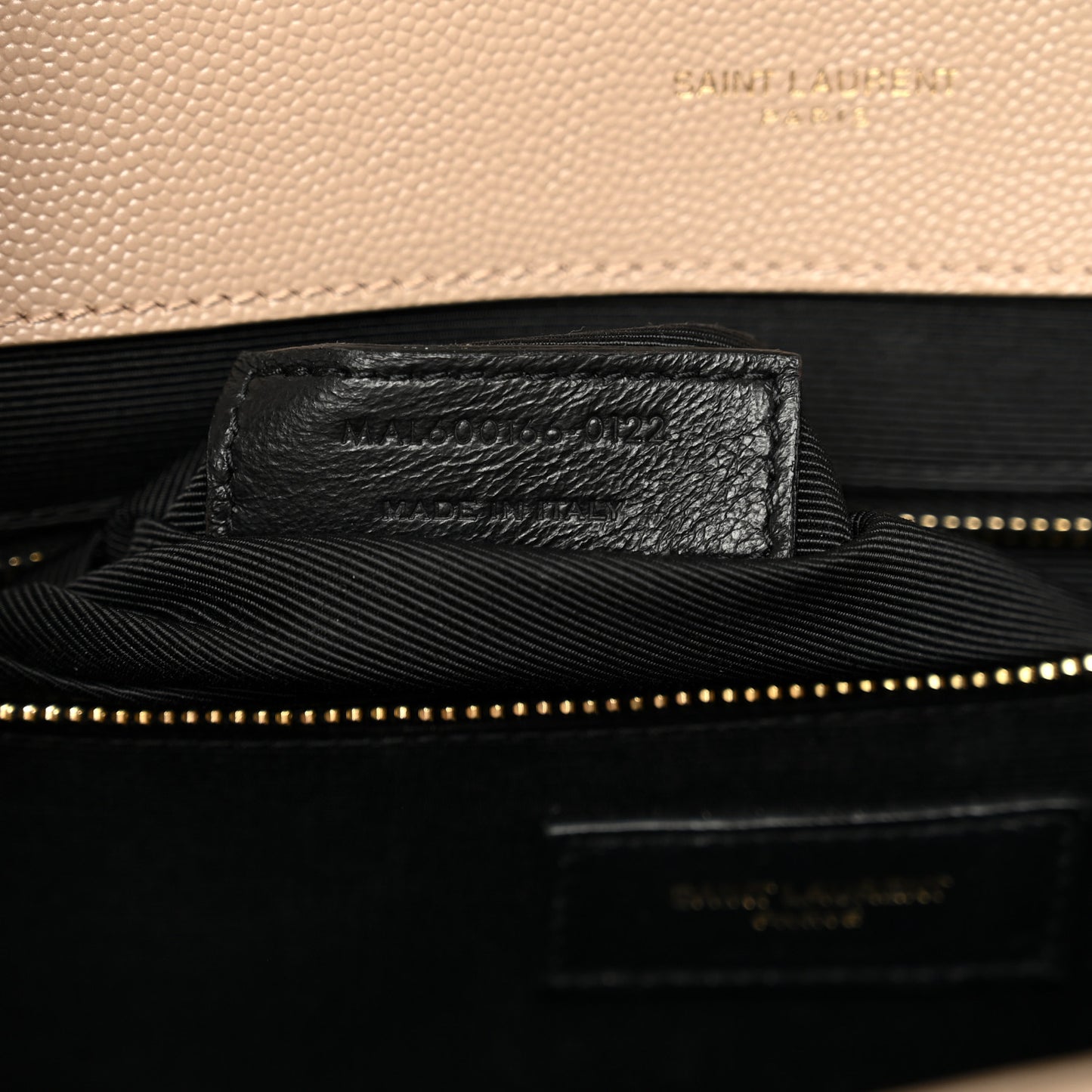 Grain De Poudre Mixed Matelasse Large Triquilt Monogram Satchel Dark Beige