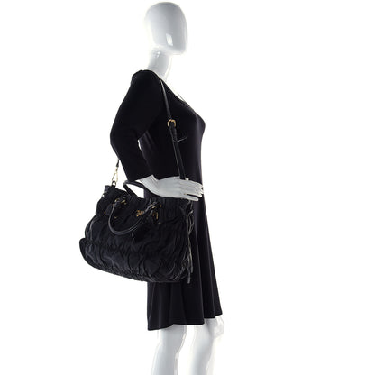 Prada Tessuto Nylon Gaufre Tote Black 20 of 20