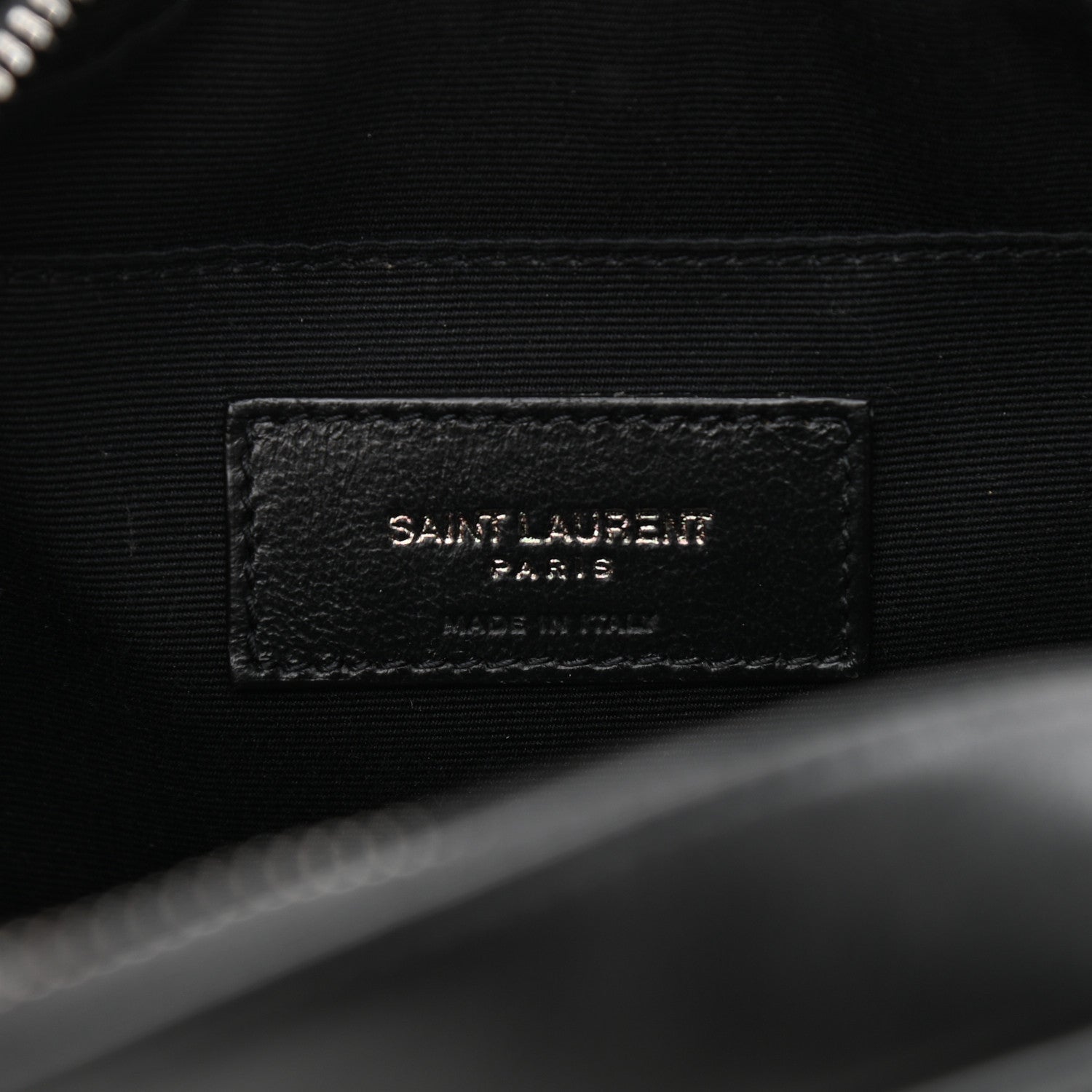 Saint Laurent Calfskin Matelasse Monogram Lou Camera Bag Black 6 of 10