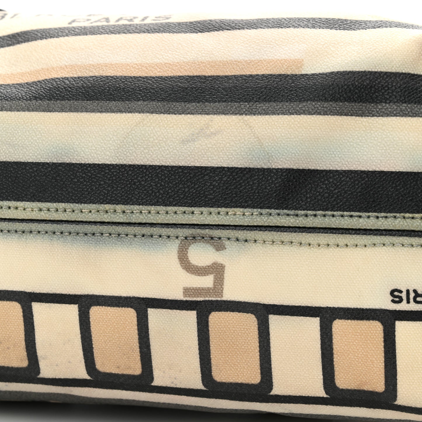 Coated Canvas Le Train Boston Bag Black
