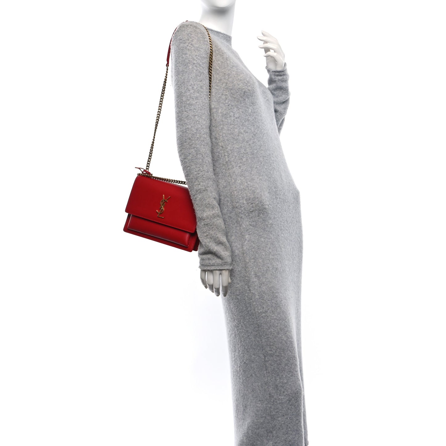 Calfskin Medium Monogram Sunset Rouge Eros