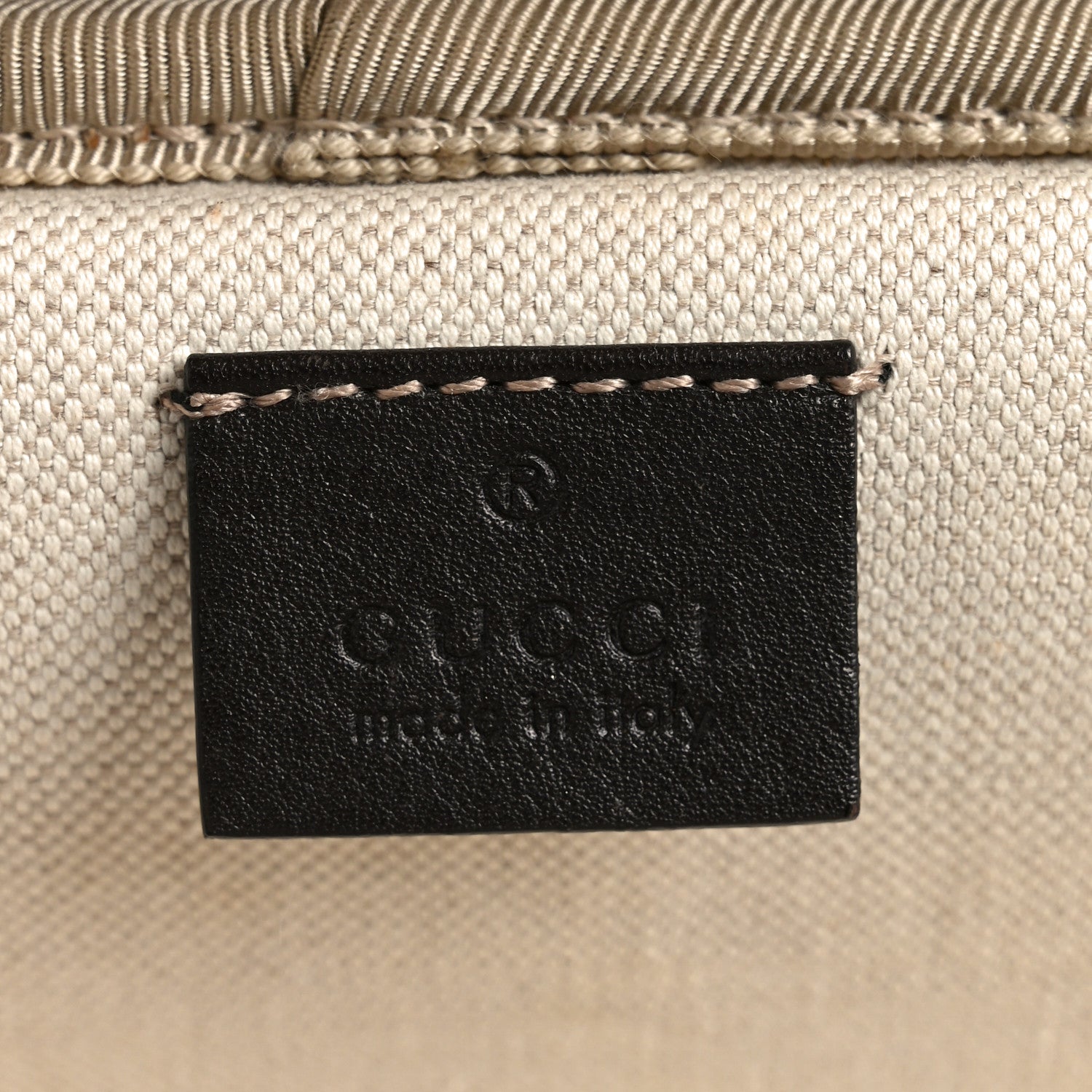 Gucci GG Supreme Monogram Selleria Calfskin Four Wheel Carry On Suitcase Beige Ebony Cocoa 5 of 9