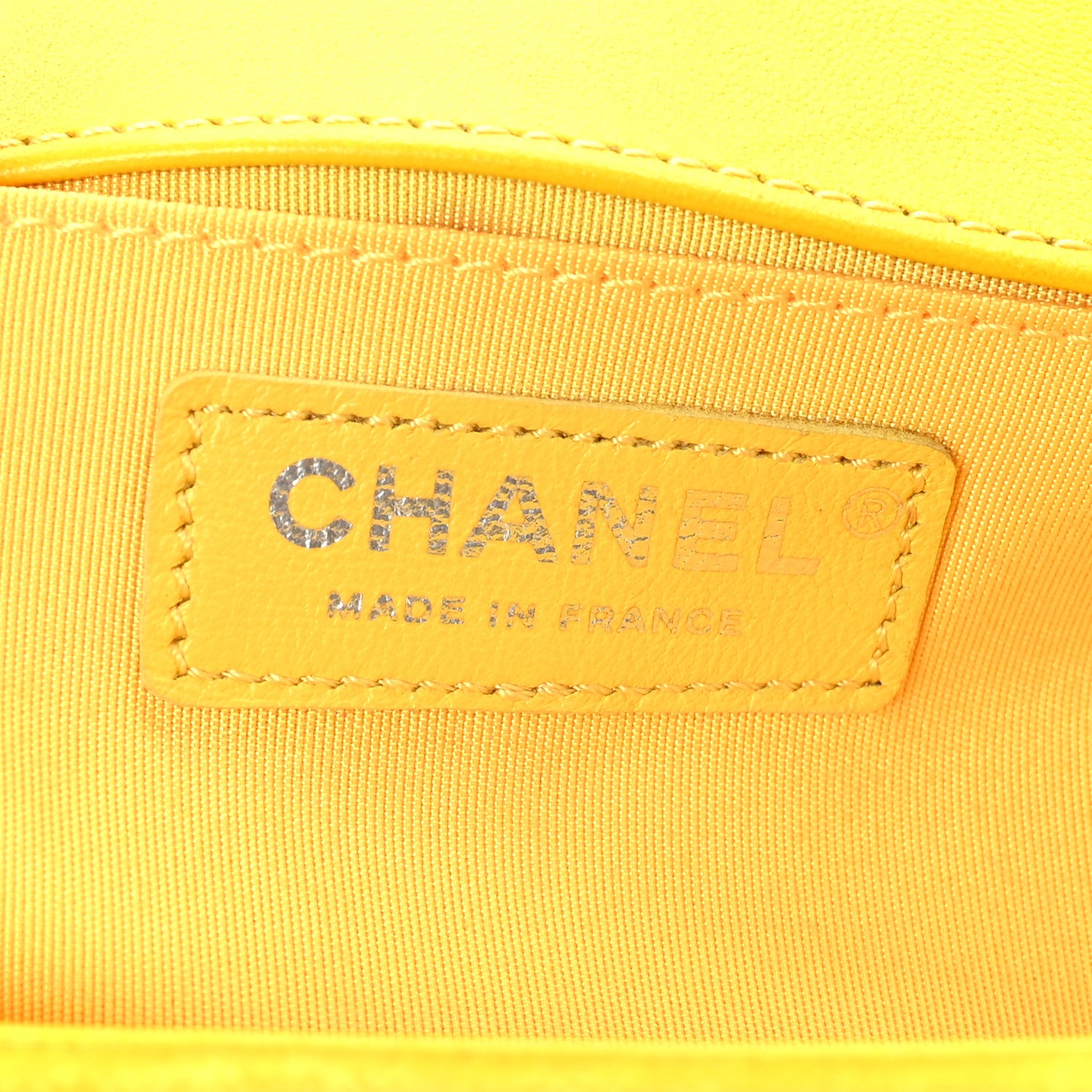 Chanel Velvet Quilted Medium Boy Flap Yellow 6 of 9