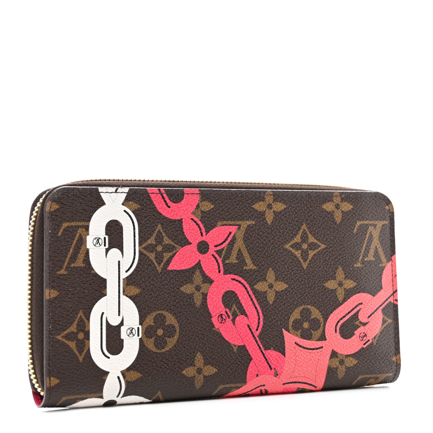 Louis Vuitton Canvas Monogram Bay Harbor Zippy Wallet Fuchsia 3 of 7