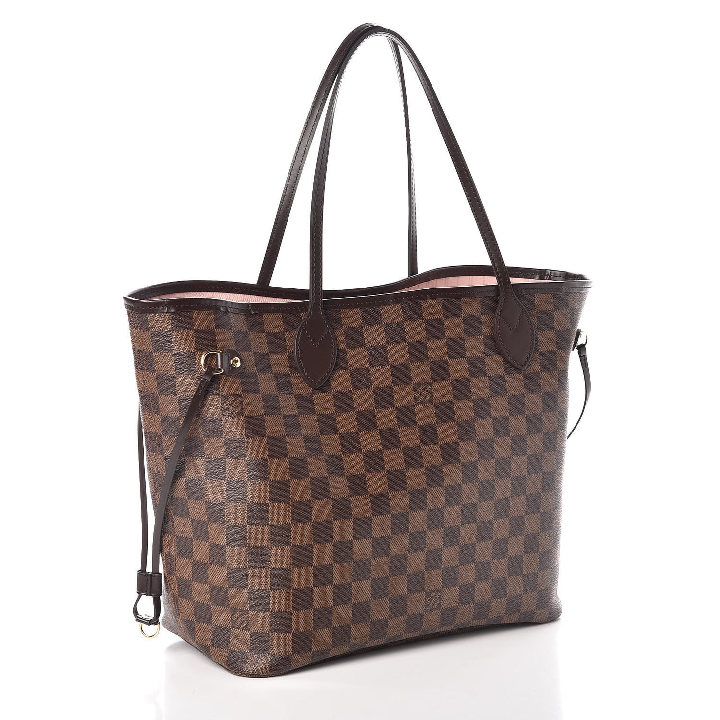 Damier Ebene Neo Neverfull MM Rose Ballerine