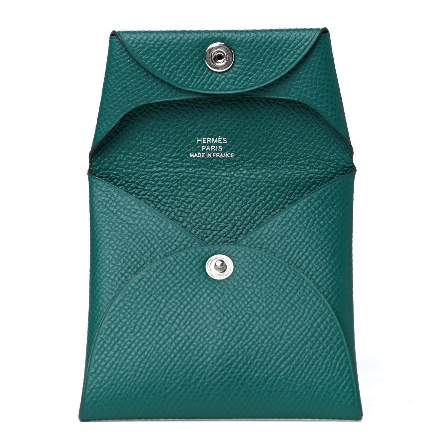 Hermes Epsom Bastia Coin Purse Malachite 4 of 4