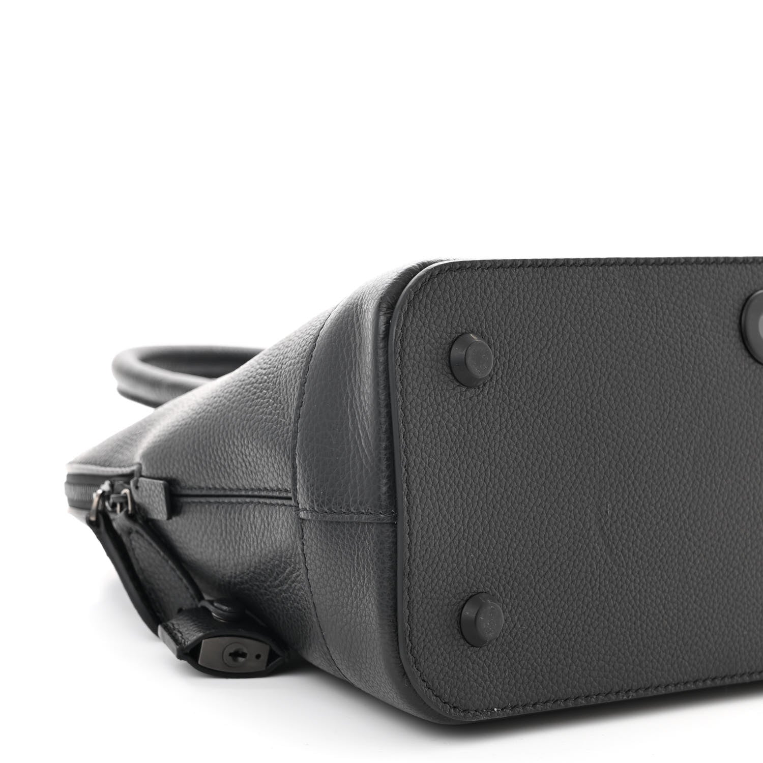 Balenciaga Calfskin LED Logo Projector Top Handle Bag Black 9 of 10