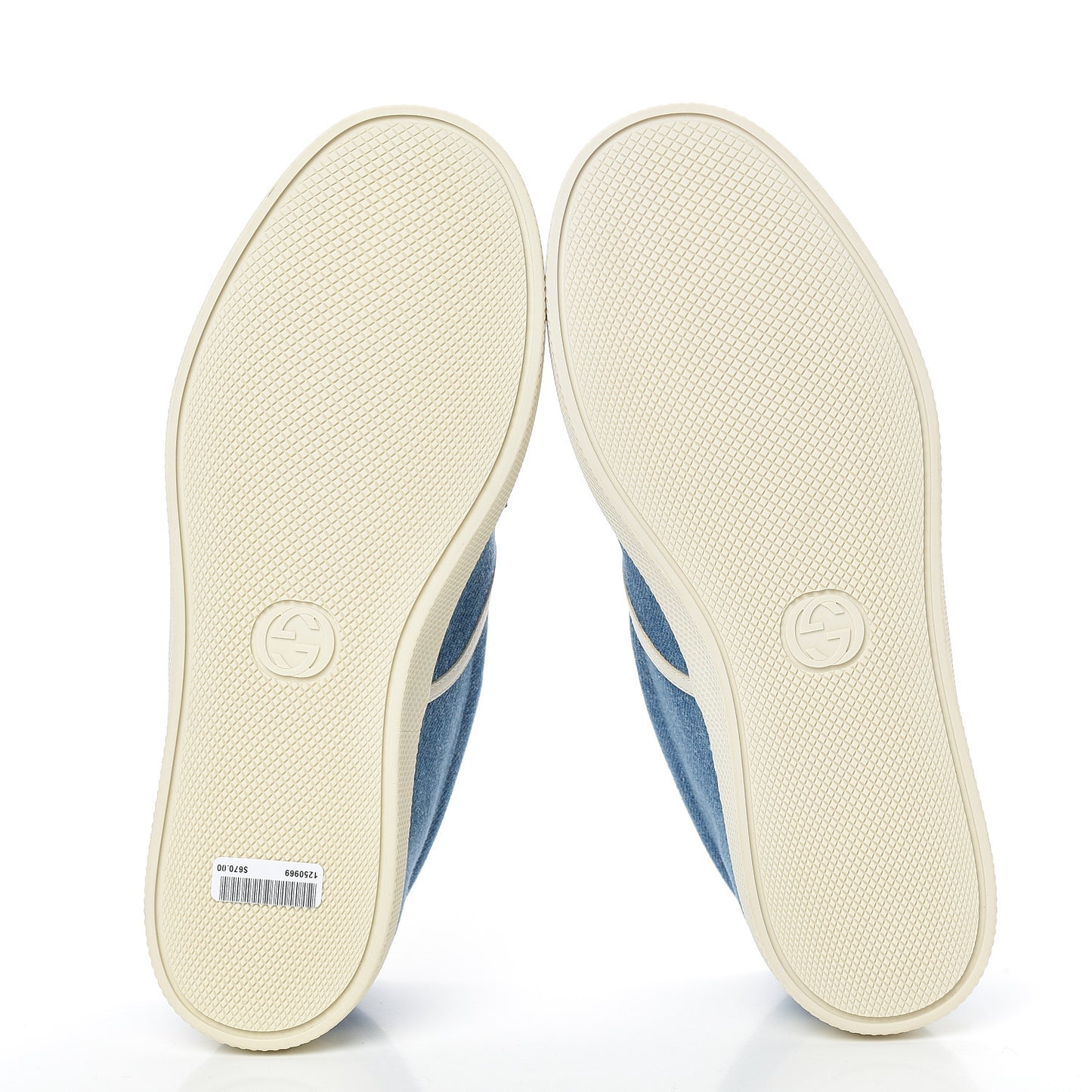 Kura Denim Logo Embroidered Mens Slip On Sneakers 6 Blue