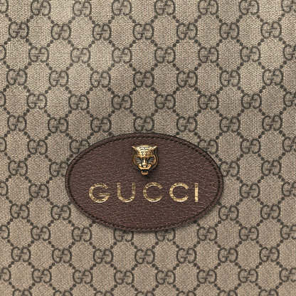 Gucci GG Supreme Monogram Neo Vintage Drawstring Backpack Beige New Acero Crop 7 of 9