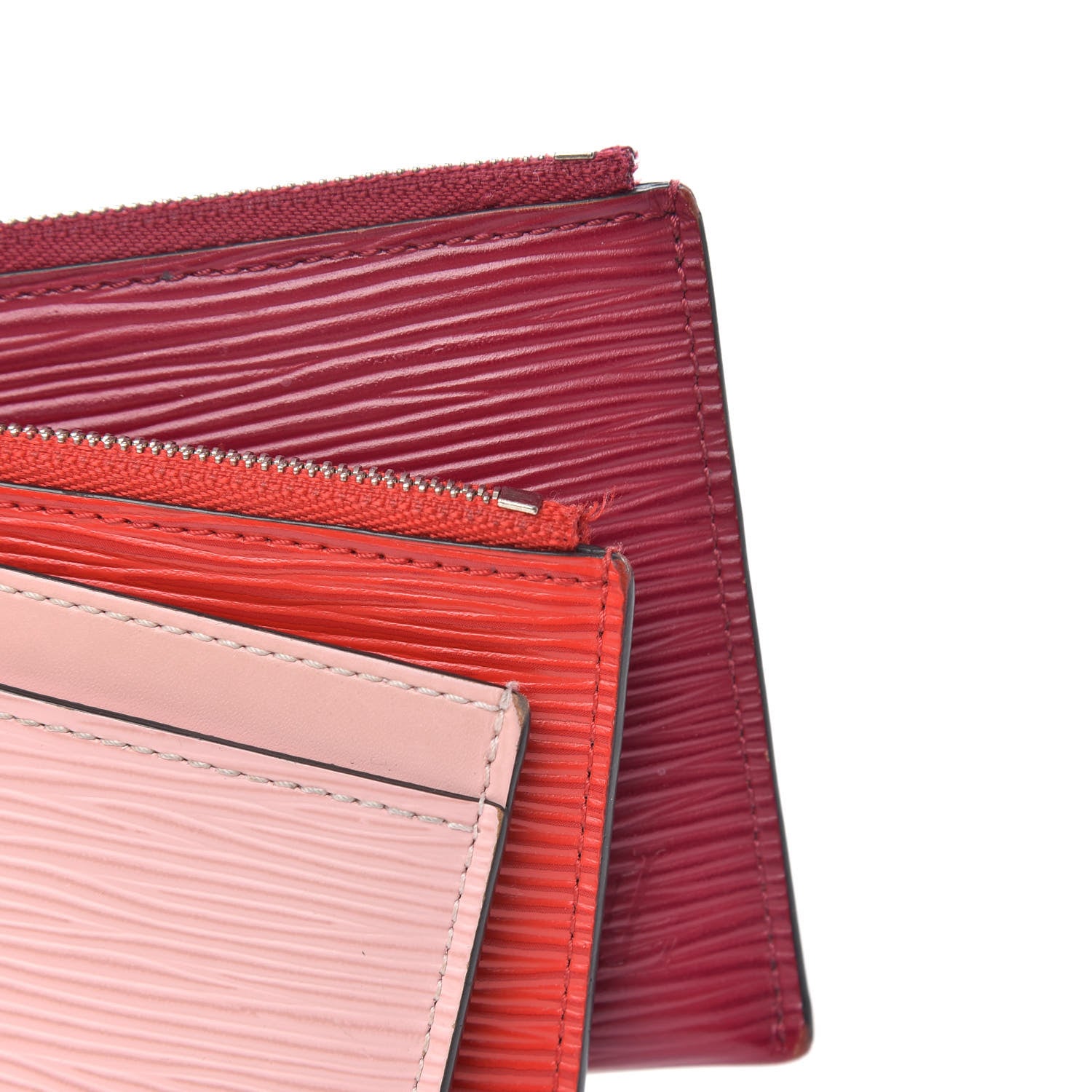Louis Vuitton Epi Trio Card Case Wallet Rose Ballerine Rouge Fuchsia 8 of 8