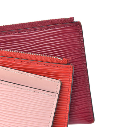 Louis Vuitton Epi Trio Card Case Wallet Rose Ballerine Rouge Fuchsia 8 of 8