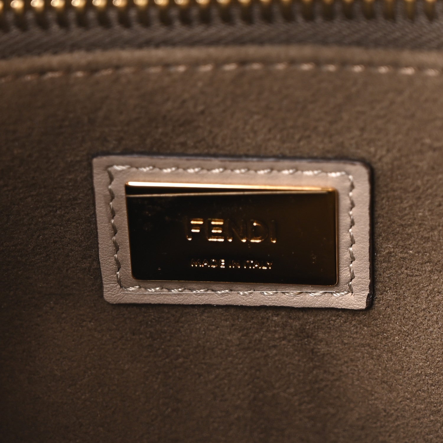 Fendi Vitello Seta Plexiglass Tortoise Medium Peekaboo Iconic