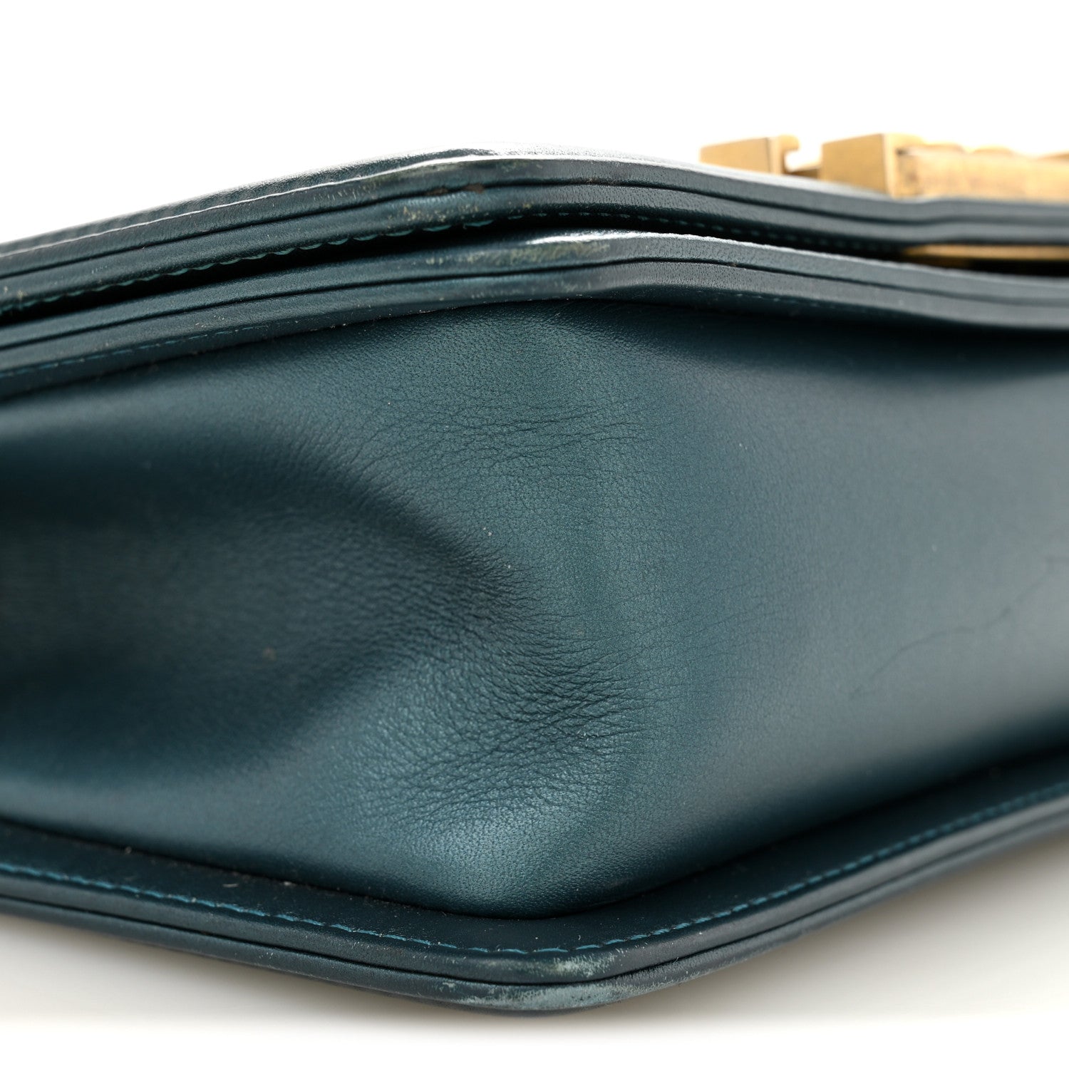 Chanel Metallic Calfskin Quilted Small Boy Flap Blue 9 of 13