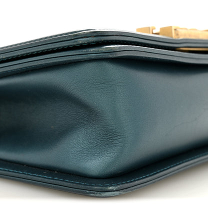 Chanel Metallic Calfskin Quilted Small Boy Flap Blue 9 of 13