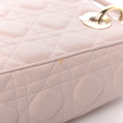 Christian Dior Lambskin Cannage Small Lucky Badges My Lady Dior Pink 15 of 19
