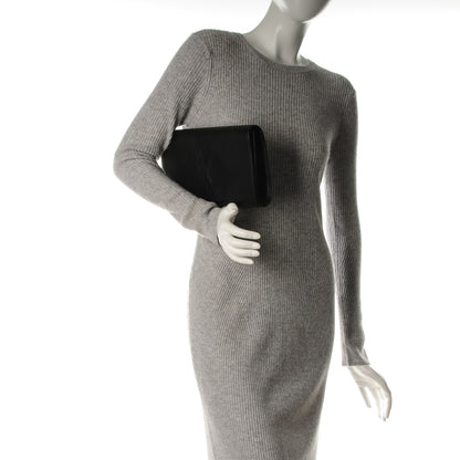 Saint Laurent Calfskin Monogram Large Belle De Jour Clutch Black 2 of 6