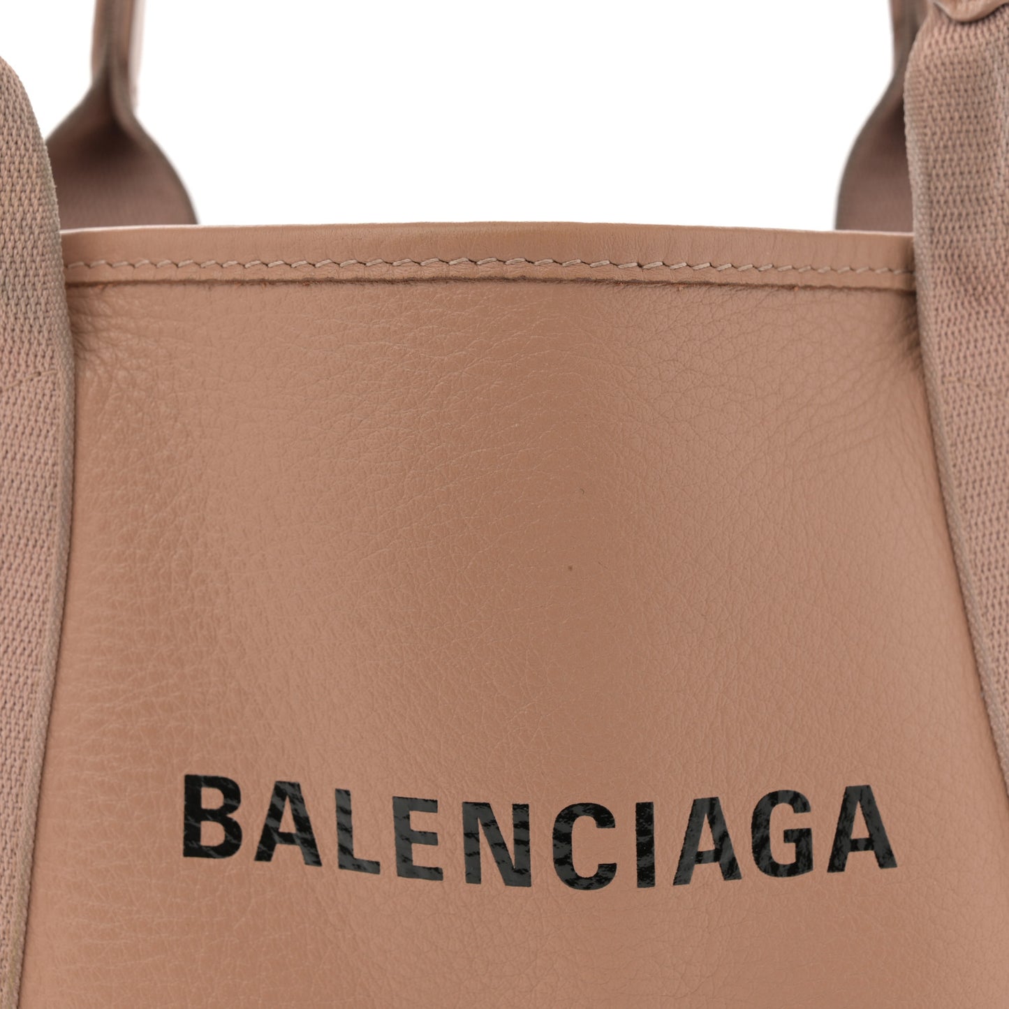 Nappa S Navy Cabas Beige Latte