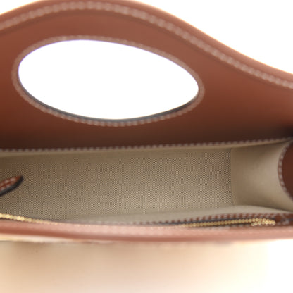 Burberry Calf Hair Deer Print Mini Pocket Bag Beige 7 of 8