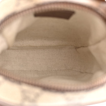 Gucci GG Supreme Monogram Mini Neo Vintage Double Zip Messenger Bag Beige New Acero Crop 5 of 12