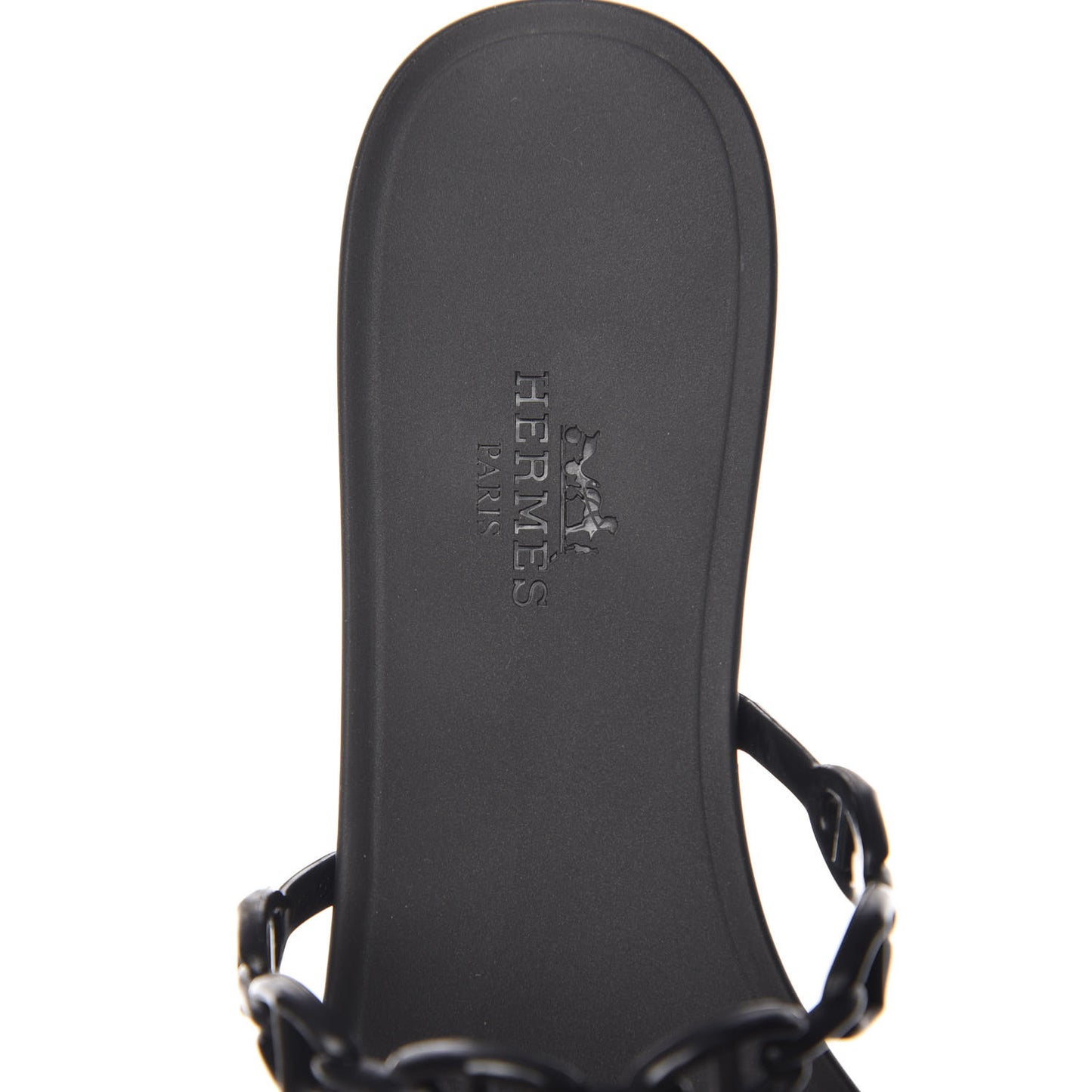 Rubber Chaine d'Ancre Rivage Sandals 37 Black