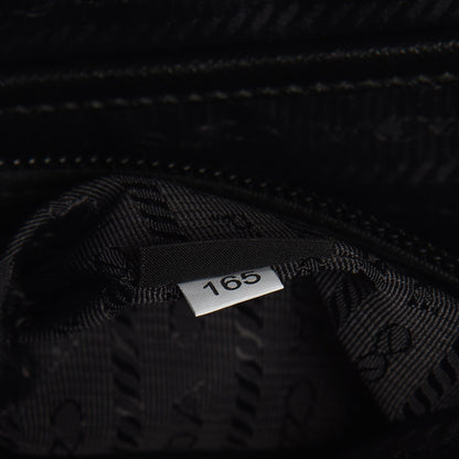 Prada Tessuto Nylon Impunturato Pochette Black 8 of 8