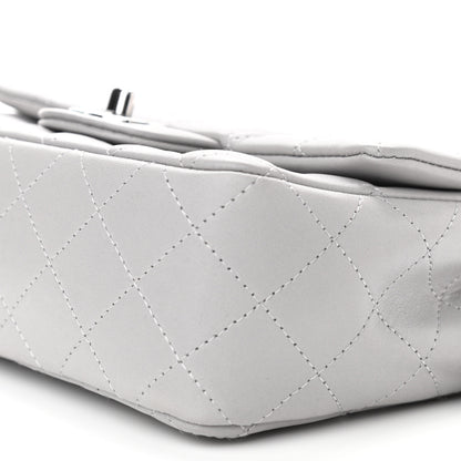 Chanel Lambskin Quilted Mini Rectangular Flap Grey 8 of 10