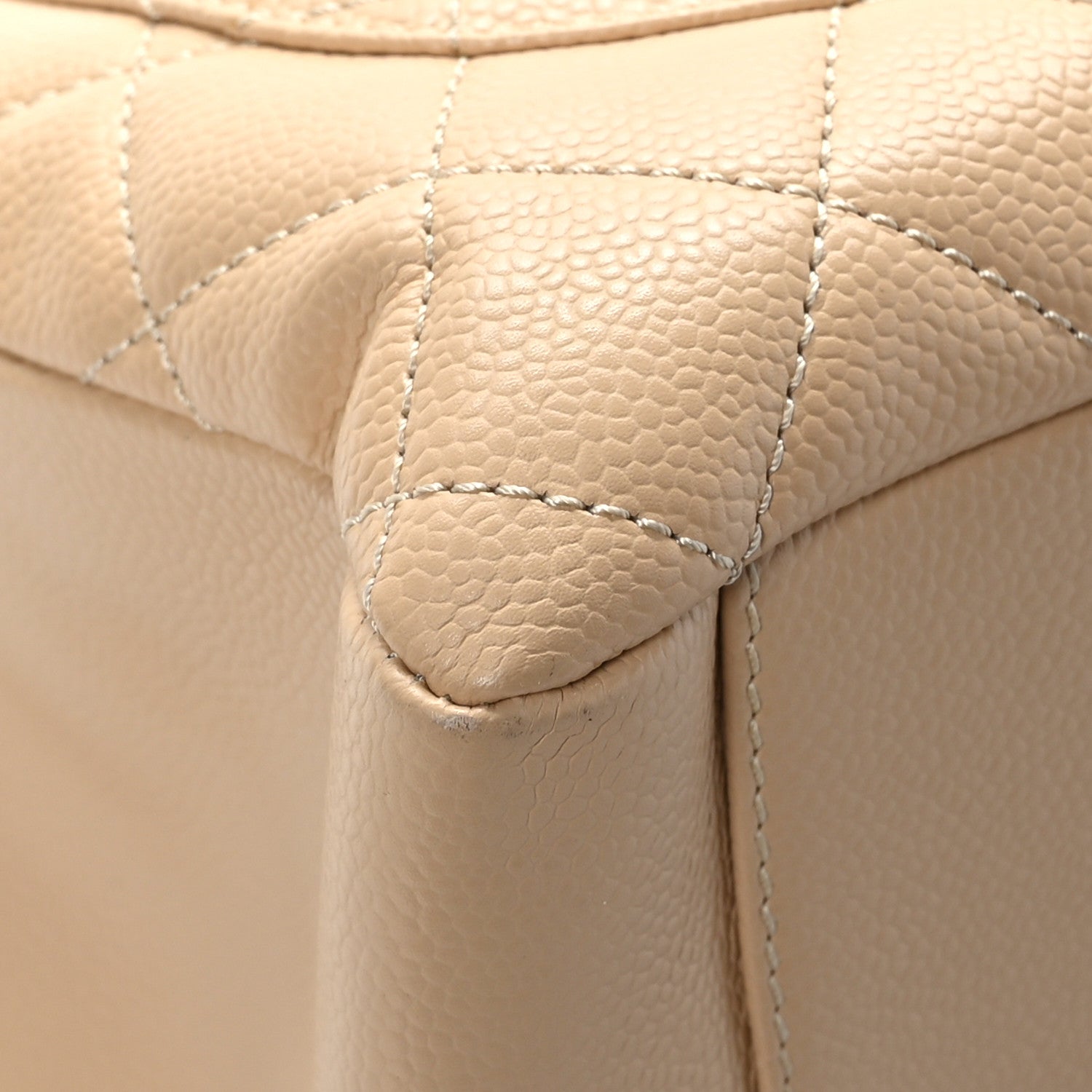 Chanel Caviar Quilted Grand Shopping Tote GST Beige Clair 11 of 12