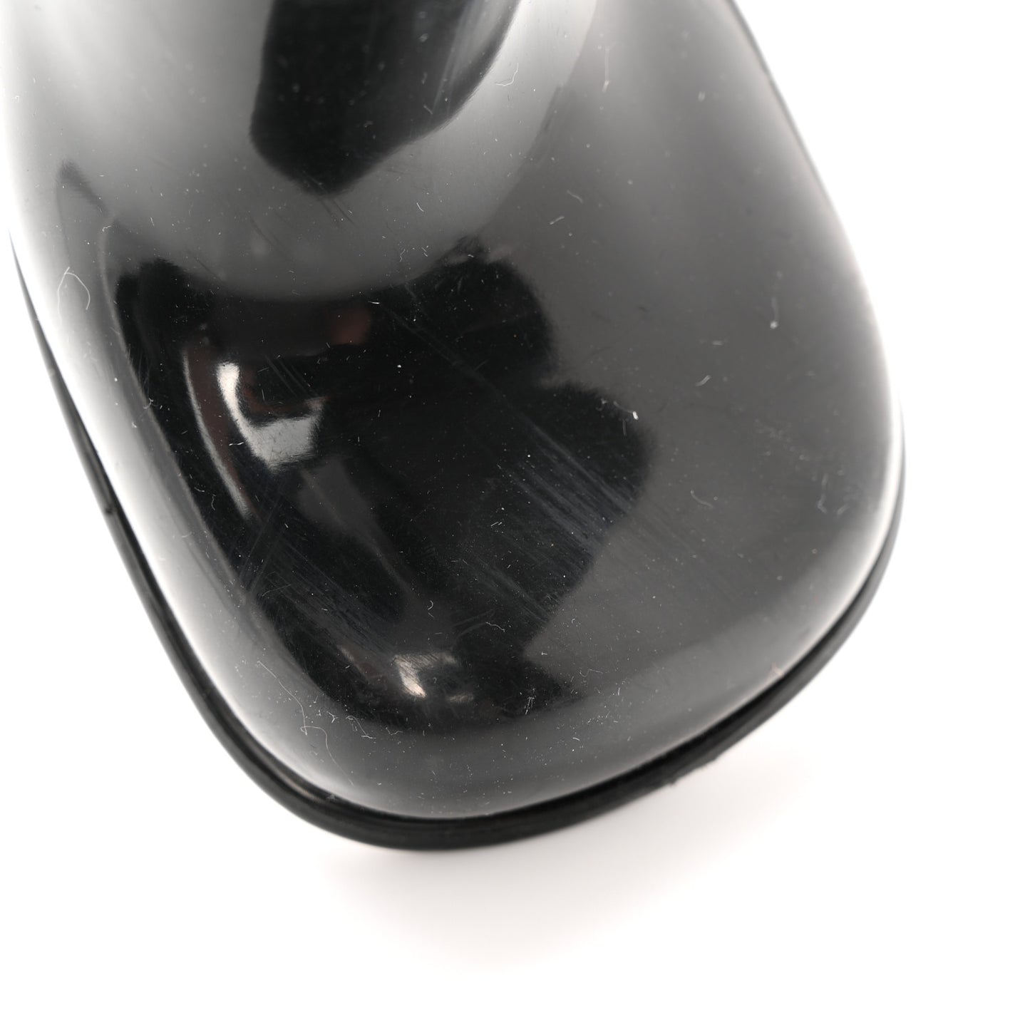 Rubber Shine Ankle Boots 36 Black