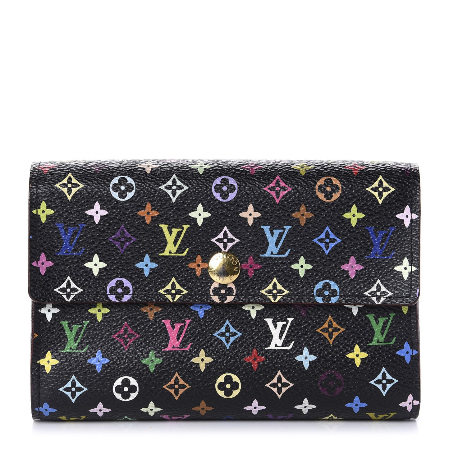 Monogram Multicolor Alexandra Wallet Black