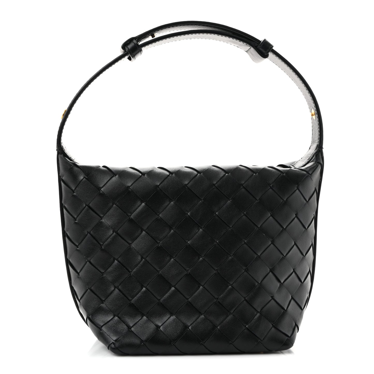 Calfskin Nappa Intrecciato Candy Wallace Black
